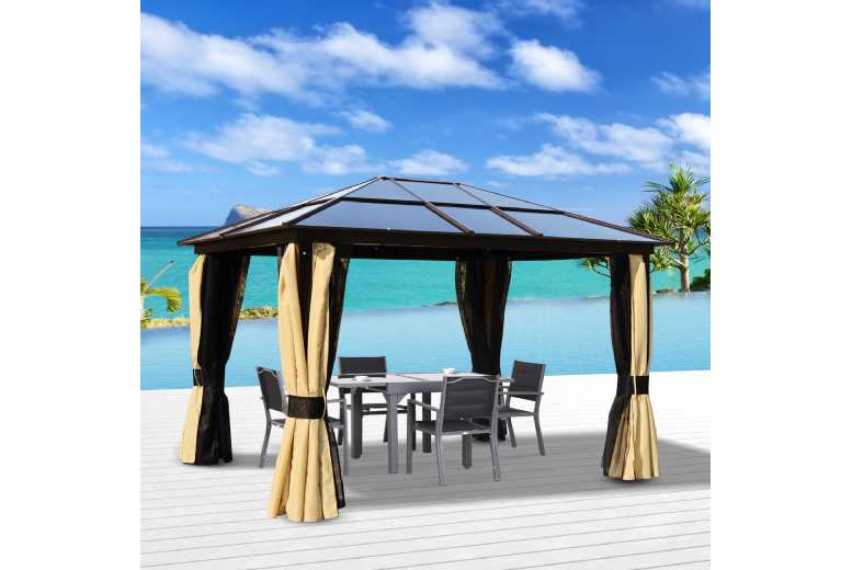 Outsunny Polycarbonate Hardtop Gazebo