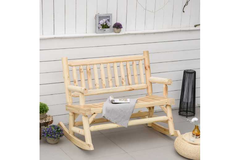 Outsunny Steel 2-Seater Swing Chair