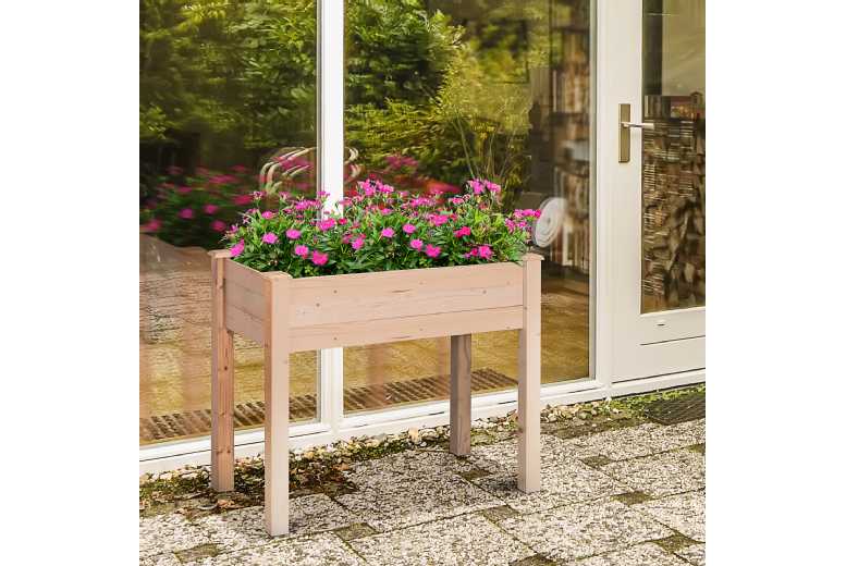 Outsunny Raised Rectangular Plant Stand