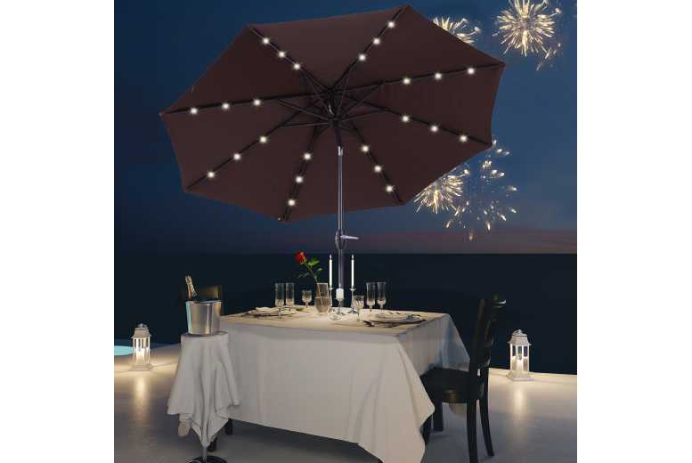 Outsunny Umbrella, 24 LED