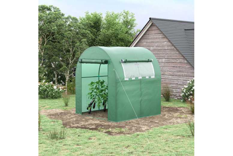 Outsunny Greenhouse w/ Window & Door