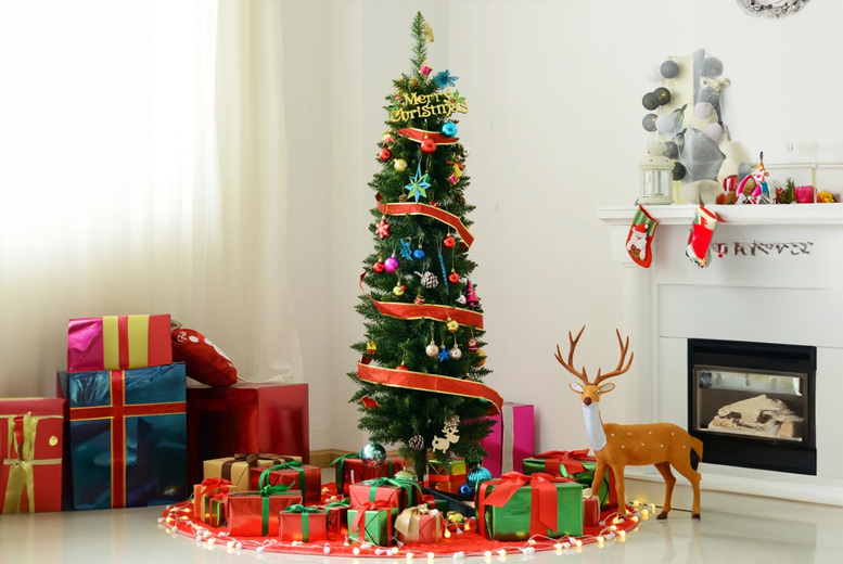 HOMCOM Artificial Christmas Pine Tree