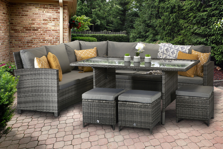 10-Seater Rattan Garden Set