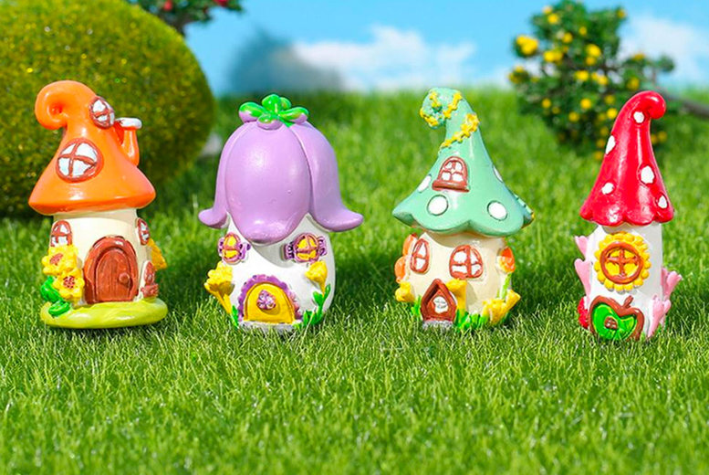 Set Of 4 Mushroom Ornaments