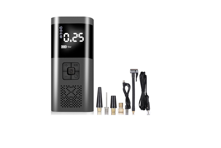 Portable Car Tyre Air Compressor & Inflator – Abs Shell, Digital Display, Universal Fit | Wowcher