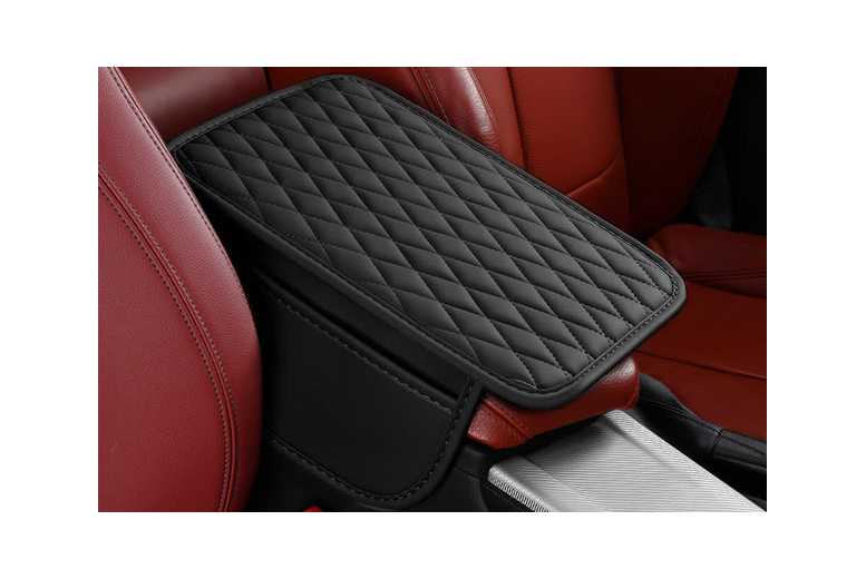 Microfiber Leather Car Center Console Cover With 2 Storage Bags | Wowcher