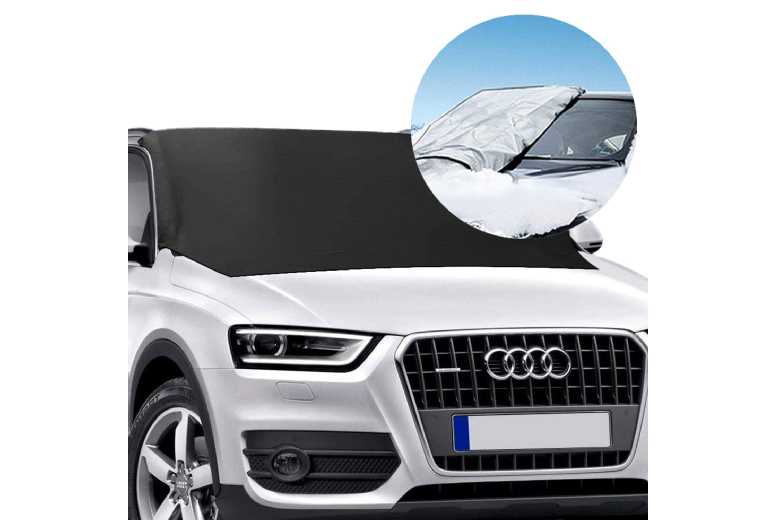 Reversible Windscreen Car Cover – Universal Fit, Anti-Theft, Durable Polyester, All-Weather Protection | Wowcher
