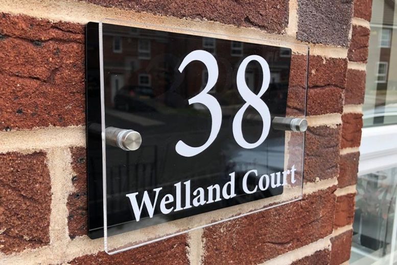 Personalised Acrylic House Sign