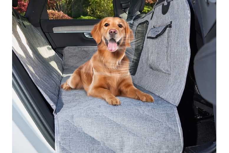 Christmas Gift Pet Car Back Seat Cover – Oxford Cloth, Water Resistant, Universal Fit for Cars, Trucks & SUVs | Wowcher